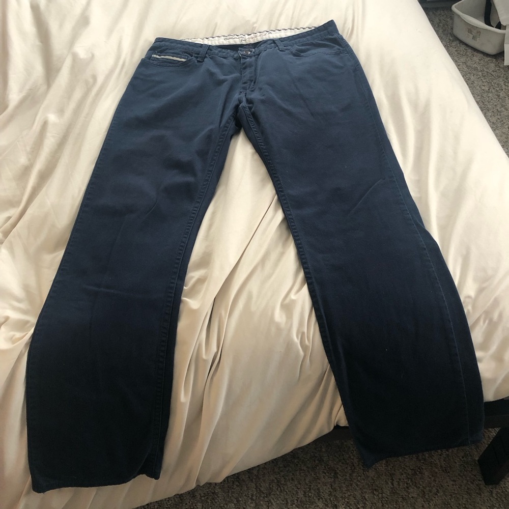 Vans navy chino stretch 34x32